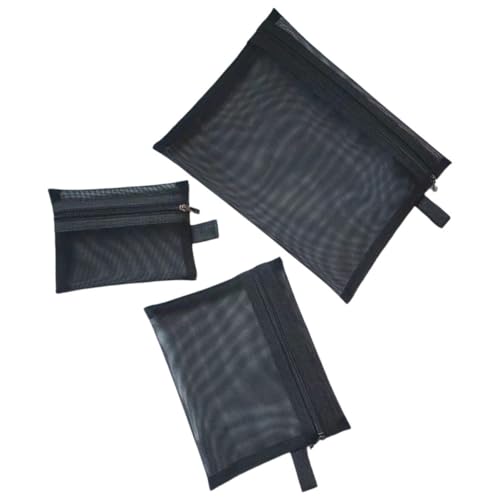 FRCOLOR Modisches Netz-Make-up-Taschen-Set Für Damen Reise-kulturtaschen Netz-reißverschlusstaschen Für Mehr Ordnung von FRCOLOR