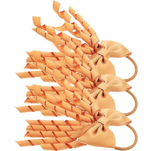 3st Haarschmuck Haarschleifen Für Mädchen Jubeln Verbeugt Haarband Cheerleader-bogen Urlaub Haarschleifen Verbeugungen Zum Cheerleading Bogen Haargummis Gewindeband Khaki FRCOLOR von FRCOLOR