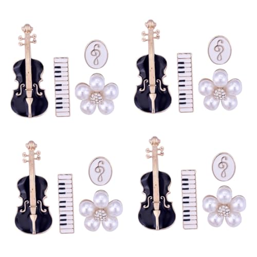 4 Sätze Musikinstrumente Broschen Für Frauen Anstecknadel Im Violin Design Für Musiker Outfits Perfektes Für Musikliebhaber 4 Stück * 4 von FRCOLOR