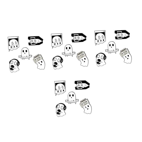 4 Sätze Teiliges Emaille Broschen Niedliche Themen Anstecker Für Kleidung Schals Hüte Für Freunde An Besonderen Anlässen 5 Stücke * 4 von FRCOLOR