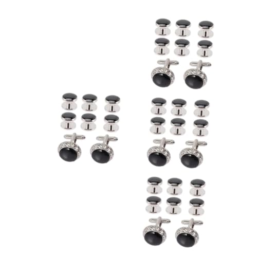 4 Sätze Teiliges Manschettenknöpfe Für Herren Accessoires Für Anzüge Hochzeiten 8 Stücke * 4 von FRCOLOR