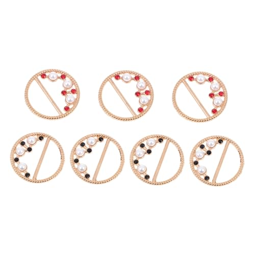 4 Sätze Zinklegierung T Shirt Clips Für Kleidung Dekorative Schal Clips Ringe Vielseitige Schnallen Für Hochzeiten Partys 8 Stücke * 4 von FRCOLOR