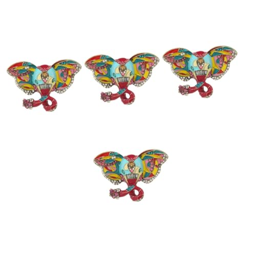 4 Stück Brosche Emaille mit Retro Anstecknadel für Frauen Süßes Tierdesign für Kleidung Taschen Hüte zu Weihnachten oder Valentinstag 4 Stück Brosche Emaille mit Retro Anstecknadel für Frauen Süßes Tierdesign für Kleidung Taschen Hüte zu Weihnachten oder Valentinstag von FRCOLOR