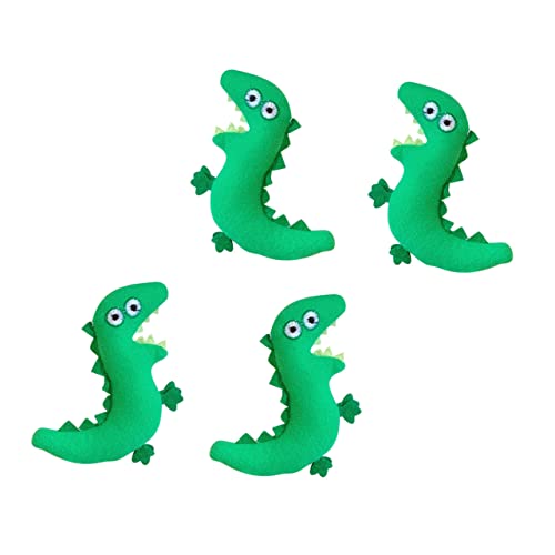 FRCOLOR 4stücke Cartoon Broschen Pin Entzückende Dinosaurier Diy Tasche Kleidung Abzeichen Brosche Anstecker Plüschbrosche Kleideraccessoires von FRCOLOR
