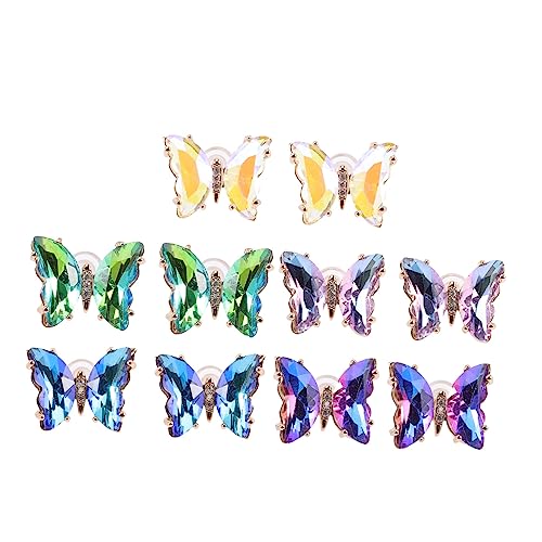5 Paare Farbwechselnde Schmetterlingsohrringe für Frauen Ohrschmuck Accessoires von FRCOLOR