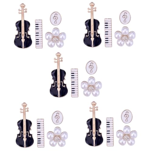 5 Sätze Anstecknadeln Für Frauen Violin Brosche Stilvolle Musikinstrumente Für Besondere Anlässe Perfektes Accessoire Für Musikliebhaber 4 Stück * 5 von FRCOLOR