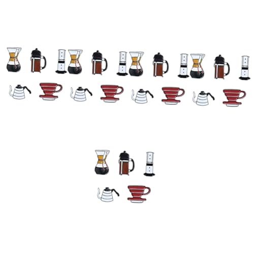 5 Sätze Dekorative Brosche Mit Design Cartoon Tassen Anstecker Für Kleidung Rucksäcke Schicke Einzigartige Modeaccessoires Für Damen 5 Stück * 5 von FRCOLOR