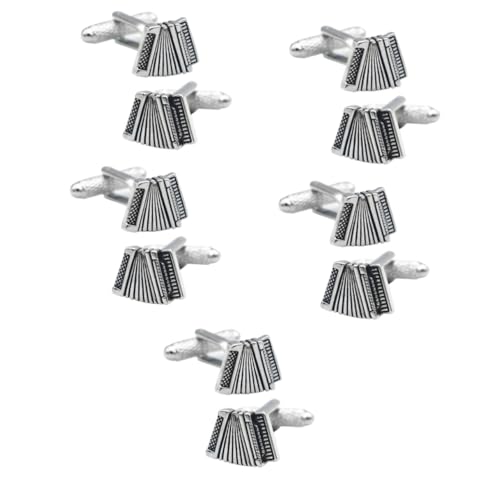 5 Sätze Herren Manschettenknöpfe Reinem Klassische Musiknoten Design Für Business Elegantes Accessoire Für Hochzeiten Meetings 2 Stück * 5 von FRCOLOR