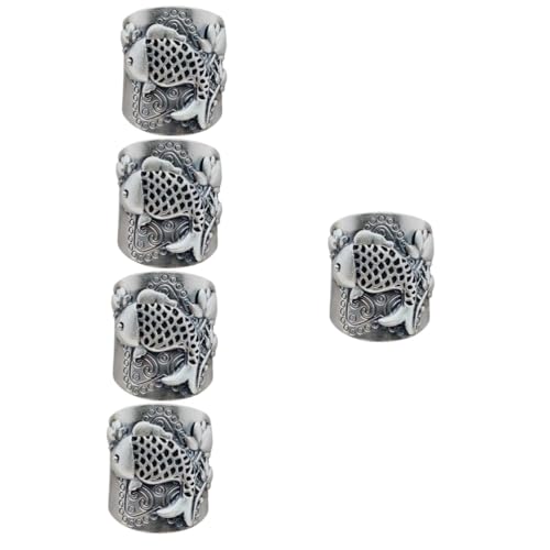 5 Stück Verstellbarer Lotus Ring für Damen Retro Finger Ring Hochwertigem für Hochzeiten Partys Besondere Anlässe Eleganter Schmuck mit Schimmerndem Finish von FRCOLOR