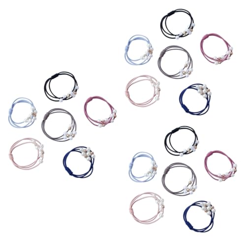 FRCOLOR 3er-sets Elegantes Design Haarseile Pferdeschwanz-zöpfe Haargummi Für Jungen Und Mädchen Frauen Und Mädchen Modisches Haar-accessoire 18 Stück * 3 von FRCOLOR