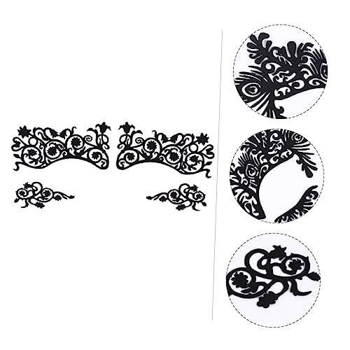 FRCOLOR Eyeliner Aufkleber 5 Paare Temporäre Augentattoos Selbstklebend für Make Up Maskerade Hohltattoos für Frauen und Mädchen von FRCOLOR