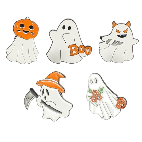5Stücke Teiliges Halloween Broschen mit Skeletthaus Gotische Broschen für Kostümpartys Halloween Dekoration Dekorative Kleidung Cartoon Design von FRCOLOR