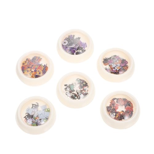 FRCOLOR Halloween Nail Sticker Kreative Maniküre Aufkleber Für Einzigartige Nageldesigns Für Halloween-feiern Und Festlichkeiten Sicherem Holzschliff-material von FRCOLOR