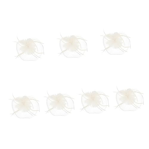FRCOLOR Kopfbedeckung 7 Stück Stirnband Halloween-Haar-Accessoires Halloween-Kostüme Rosa Stirnband Für Frauen Damen-Stirnbänder Pillbox-Hut-Stirnband Netz-Stirnband Schleier Jahrgang von FRCOLOR