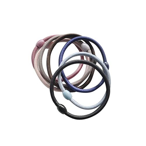 FRCOLOR Komplettes Set Mit 7 Einfachen Haar-zopfschwanzhaltern Für Damen Und Mädchen Robustes Nylonhaar Zufällige Farbvariationen von FRCOLOR