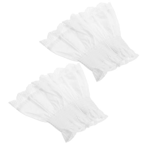 FRCOLOR Abnehmbare Spitzenmanschetten Gefälschte Ärmelmanschetten Für Damen Mädchen Mit Verstellbarem Bündchen Vielseitiges Kleidungszubehör von FRCOLOR