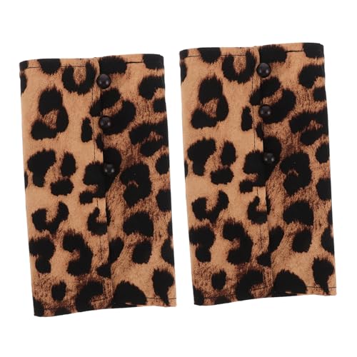 FRCOLOR 1 Gefälschte Ärmeldekoration Gefälschte Armmanschette Fake-ärmel Für Partykostüme Für Halloween-kostüm Abnehmbare Puffärmel Weiße Spitzenärmel Polyester Leopard von FRCOLOR