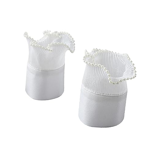 FRCOLOR Gefälschte Handgelenkmanschetten Für Damen Abnehmbare Spitzenmanschetten Für Hochzeiten Kleider Und Blusen Perlendesign Für Eleganz von FRCOLOR