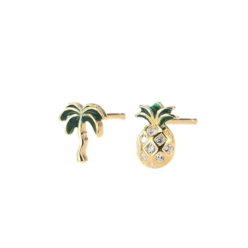 FRCOLOR 1 Paar Ananas -kokosnussbaumohrringe Fallen Stellungnahme Wächter Trendy Dekorationen Party Ohrringe Frauen Ohrhänger Für Frauen Schmuck Ohrringe Yellow von FRCOLOR