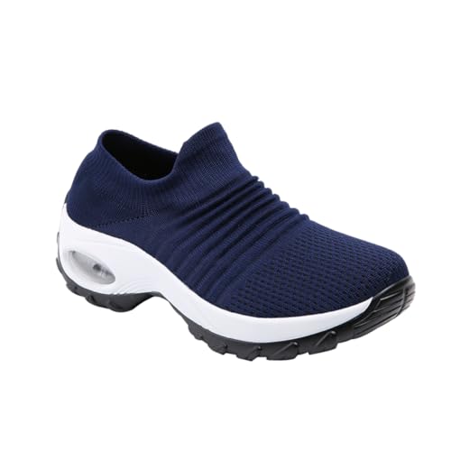 FRCOLOR 1 Paar Damen Sneakers mit Luftpolster Atmungsaktive Sport Freizeitschuhe Gym Schuhe für Frauen für Innen Außensport von FRCOLOR