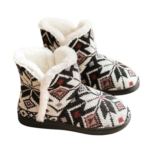 FRCOLOR 1 Paar Damen Winter Hausschuhe Baumwolle mit Rutsch Sohle Bequeme Gefütterte Pantoffeln für Zuhause für Kalte Passend FRCOLOR 1 Paar Damen Winter Hausschuhe Baumwolle mit Rutsch Sohle Bequeme Gefütterte Pantoffeln für Zuhause für Kalte Passend von FRCOLOR
