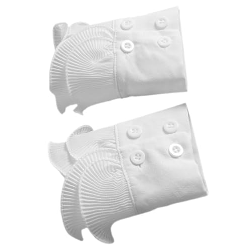 FRCOLOR Handmanschetten Für Damen Fingerlose Stoffhandschuhe Kleiderdekor Handgelenkmanschetten Für Damen Saisonales Modeaccessoire von FRCOLOR