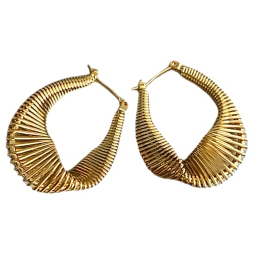 FRCOLOR 1 Paar Frühlingsohrringe für Frauen Creolen für Damen Reifen zierlich kleine Creolen Modeohrringe Damenohrringe einzigartige Ohrringe Modeschmuck Ohrringe Frauen Metall Golden FRCOLOR 1 Paar Frühlingsohrringe für Frauen Creolen für Damen Reifen zierlich kleine Creolen Modeohrringe Damenohrringe einzigartige Ohrringe Modeschmuck Ohrringe Frauen Metall Golden von FRCOLOR