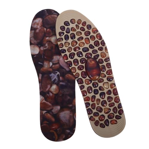 FRCOLOR 1 Paar Fußmassage Einlegesohlen Kopfsteinpflaster Massage Einlegesohlen Therapie Akupressur Fußpolster Reflexzonenmassage Fußdekompressions Einlegesohle Für Männer Und Frauen von FRCOLOR