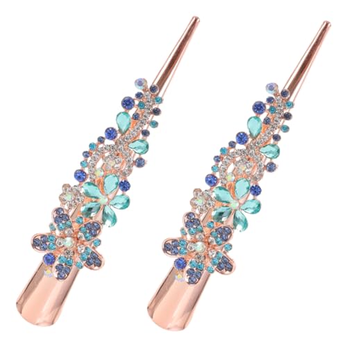 FRCOLOR 1paar Elegante Haarklammern Mit Strasssteinen Verzierte Alligator Clips Für Damen Und Mädchen Für Hochzeiten Partys Und Besondere Anlässe Haarstyling Zubehör von FRCOLOR