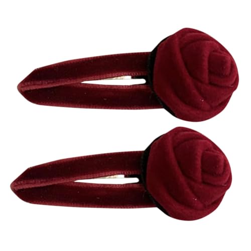 FRCOLOR Blumen Haarnadel Vintage Bobby Pin Haarspange Für Frauen Retro Blumenspange Elegantes Kopfschmuck Accessoire von FRCOLOR