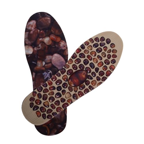 FRCOLOR 1 Paar Massage-einlegesohle Fersenschutz Aus Silikon Fußmassagematte Rückseite Der Fersenpolster Silikon Fersenpolster Herren Erdungsschuhe Mit Kupfer Akkupressur Polyester von FRCOLOR