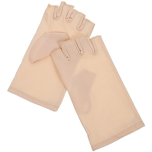 FRCOLOR 1 Paar Nagelhandschuhe Maniküre-Handschuhe für Salons fingerlose handschuhe für damen LED fingerless gloves fingerlose fäustlinge UV-Schutzhandschuhe Maniküre Halbfingerhandschuhe von FRCOLOR