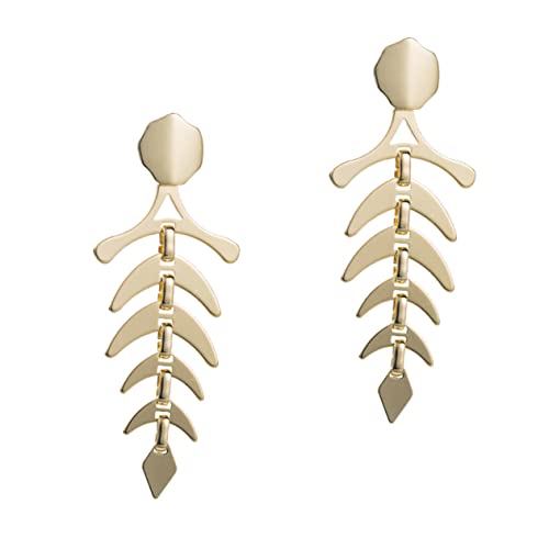FRCOLOR 1 Paar Ohrringe für Frauen Kreative Ohrringe Dangle im Retro Herbst für Freundinnen oder Familie Goldene von FRCOLOR