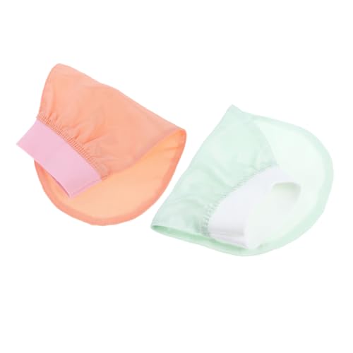 FRCOLOR 1 Paar Peelinghandschuhe für Damen und Herren Duschhandschuhe zur Sanften Hautschrubben Körperpeeling und Wiederverwendbare Badehandschuhe für Effektive Hautpflege Fruchtgrün und von FRCOLOR