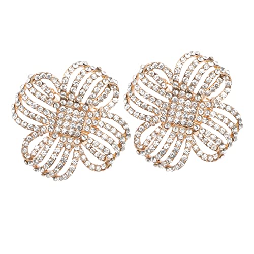 FRCOLOR Weddingschuhschnallen Strass Dekoration für Frauen Abnehmbare Schuhschmuck Clips für Flache Schuhe Stiefel und High Heels Vielseitige Schmuckaccessoires von FRCOLOR