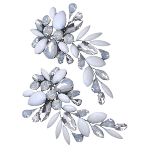 FRCOLOR 1 Paar Schuhclips Hochzeit mit Abnehmbare Schuhschnallen für Brautschuhe Glitzernde Dekoration für High Heels Pumps Schuhcharms für Besondere Anlässe von FRCOLOR