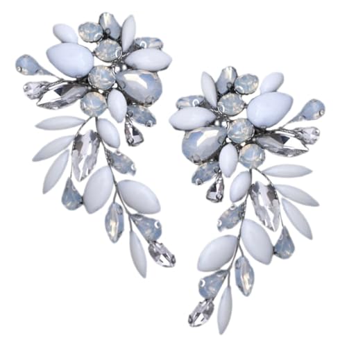 FRCOLOR 1 Paar Schuhclips für Damen Abnehmbare Schuhschmuck Applikationen für Hochzeit Partys Besondere Anlässe Dekorative Clips mit Funkelnden Rhinestones für Brautschuhe von FRCOLOR