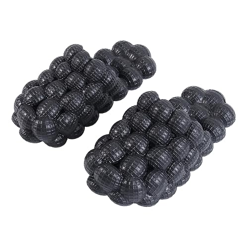 FRCOLOR 1 Paar Sommer Hausschuhe für Damen und Herren Bequeme Massage Sandalen Atmungsaktiven Löchern für Freizeitlooks und Innenbereich Schwarz FRCOLOR 1 Paar Sommer Hausschuhe für Damen und Herren Bequeme Massage Sandalen Atmungsaktiven Löchern für Freizeitlooks und Innenbereich Schwarz von FRCOLOR