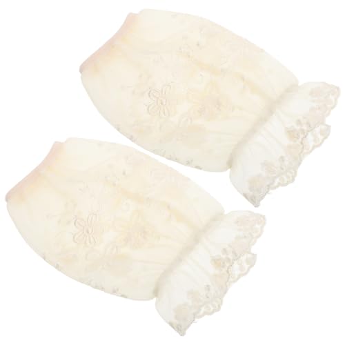 FRCOLOR 1paar Doppel-layer Lace Oversleeves Für Und Mädchen Mesh-ärmel Schutz Kleidung Für Alltag Und Beim Reinigen von FRCOLOR