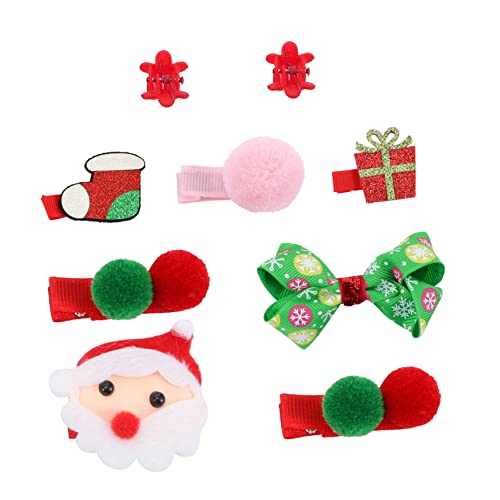 FRCOLOR 1 Weihnachtshaar-accessoires-set Weihnachtshaarschleifen Für Mädchen Weihnachten Weihnachtsbaum Haarnadeln Weihnachtsschleifen Für Mädchen Kunststoff Kind Füllstoff Niedlich von FRCOLOR