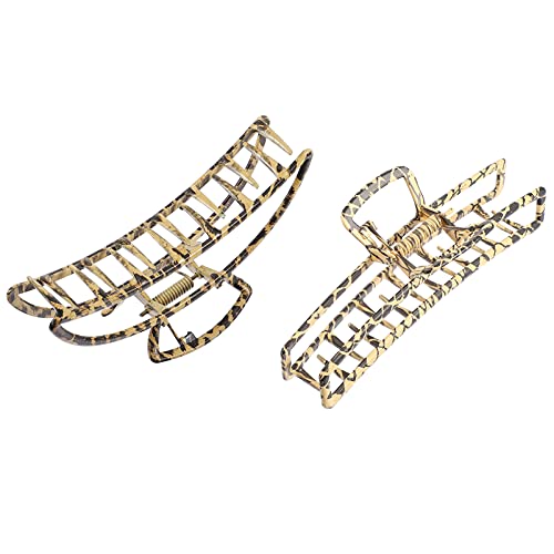 FRCOLOR Haarspangen Mit Leopardenmuster Exquisiter Kopfschmuck Aus Metall Für Damen Rutschfeste Haarklammern Kreative Haaraccessoires von FRCOLOR