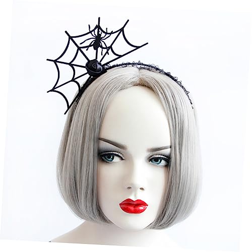 FRCOLOR Halloween Haarband Spinnennetz Stirnbänder Cosplay Kopfschmuck Schwarz von FRCOLOR