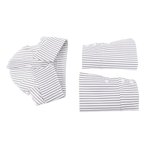 FRCOLOR 1 Satz Arbeitsplatz Gefälschter Kragen Set Hemdkragen Abnehmbare Falsche Ärmel Des Hemdes Blusenkragen Selber Machen Gefälschter Falscher Kragen Gefälschte Polyester von FRCOLOR