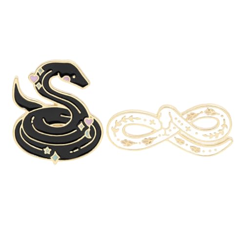 FRCOLOR 1 Satz Cartoon Broschen Dekorative Corsage Schlangenform Stilvolles Accessoire Für Kleidung Kreatives Für Freunde Familie Strapazierfähiges Legierungs Material 2 Stück von FRCOLOR