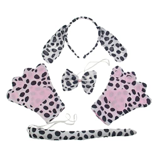 FRCOLOR 1 Satz Dalmatiner Stirnband Fell Autodekoration Ohrschmuck Nicht Hundeschermaschinen Kauender Welpe Hundepflege Versteck Klare Ohrringe Für Schule Nieten Kurzer Plüsch von FRCOLOR