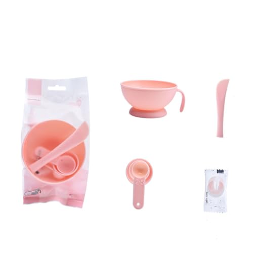 FRCOLOR Tonwerkzeuge 1 Satz Damenanzüge Schutzmaske Mischset -Kit Schminkkasten good mood grateful pinker Gesichtsmaske Löffel Gelee einstellen Pflegeset Werkzeug Suite Rosa Ton von FRCOLOR