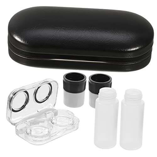 FRCOLOR Reise-brillenetui Tragbarer Glasbehälter Pu Brillenhalter Für Sonnenbrillen Und Kontaktlinsen Und Pflegeleicht Für Unterwegs von FRCOLOR