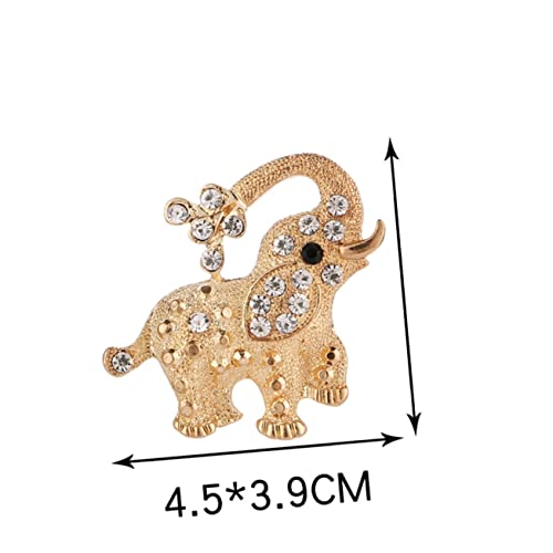 FRCOLOR 1 Satz Elefantenbrosche Stilvolle Schalspange Dekorationsbrosche Für Frauen Für Kleidung Taschen Hüte Schals Muttertag 2 Stück von FRCOLOR