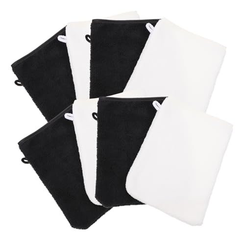 FRCOLOR 1 Satz Fiber Make-up-entferner-handschuhe Wimperntusche Abschminktücher Durchsichtige Kosmetiktaschen Gesichtsreinigungstuch Sprühen Wischt Make-up-tücher Pulver Polyesterkante 8st von FRCOLOR