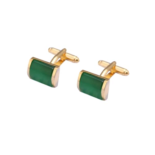 FRCOLOR 1 Satz Grüne Opal Manschettenknöpfe Für Herren Kreatives Hemdsärmelschmuck Design Cufflinks Für Formelle Anlässe Geschäftsmeetings 2 Stück FRCOLOR 1 Satz Grüne Opal Manschettenknöpfe Für Herren Kreatives Hemdsärmelschmuck Design Cufflinks Für Formelle Anlässe Geschäftsmeetings 2 Stück von FRCOLOR